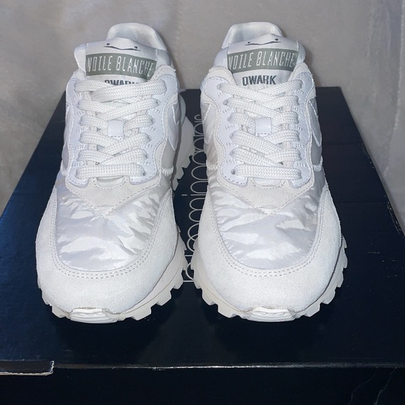 NWT VOILE BLANCHE Qwark Hype Suede Lace-Up Retro Sneakers - Picture 7 of 15